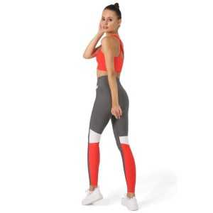 Superstacy Sports Leggings Grey-Red Superstacy - 3