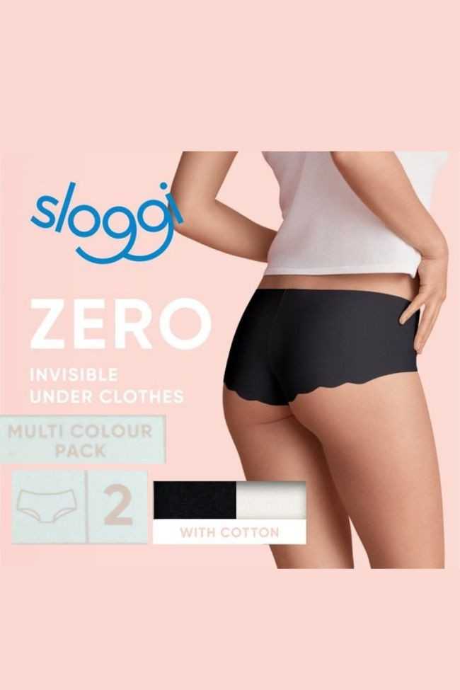 Sloggi Zero Cotton H Short multicolor pack black-white ZIZO - 1