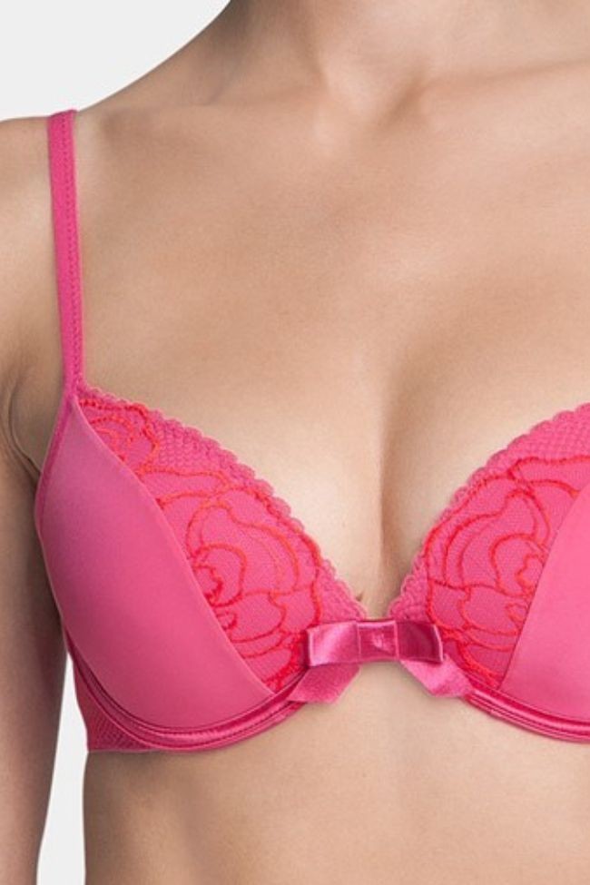 Triumph Heart & Flower Push Up Bra Pink Triumph - 1