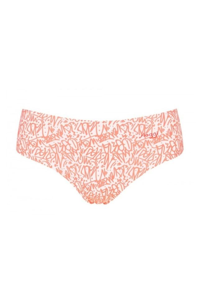 Sloggi χωρίς ραφές αόρατο γυναικείο εσώρουχο zero microfibre hipstring print πορτοκαλί Sloggi - 3