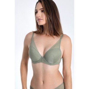 Sassa Soft Bra Wired olive green
