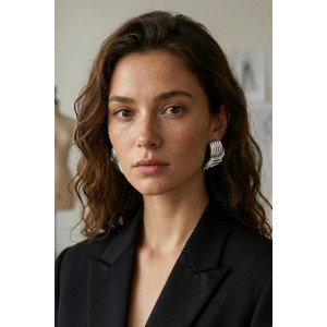 Vintage-Inspired Silver Statement Earrings