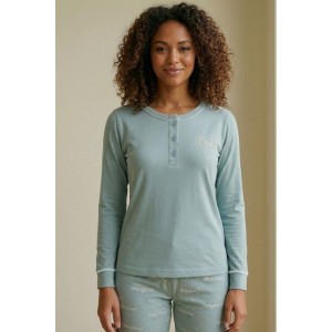 Cotton Pyjamas Set Mint