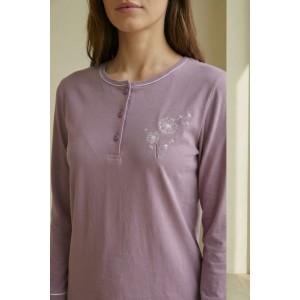 Cotton Pyjamas Set Lavender