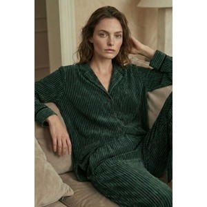 Phaistis Elegant Sued Green Pyjamas Set