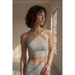 Basic Ribbed Set – Light Grey